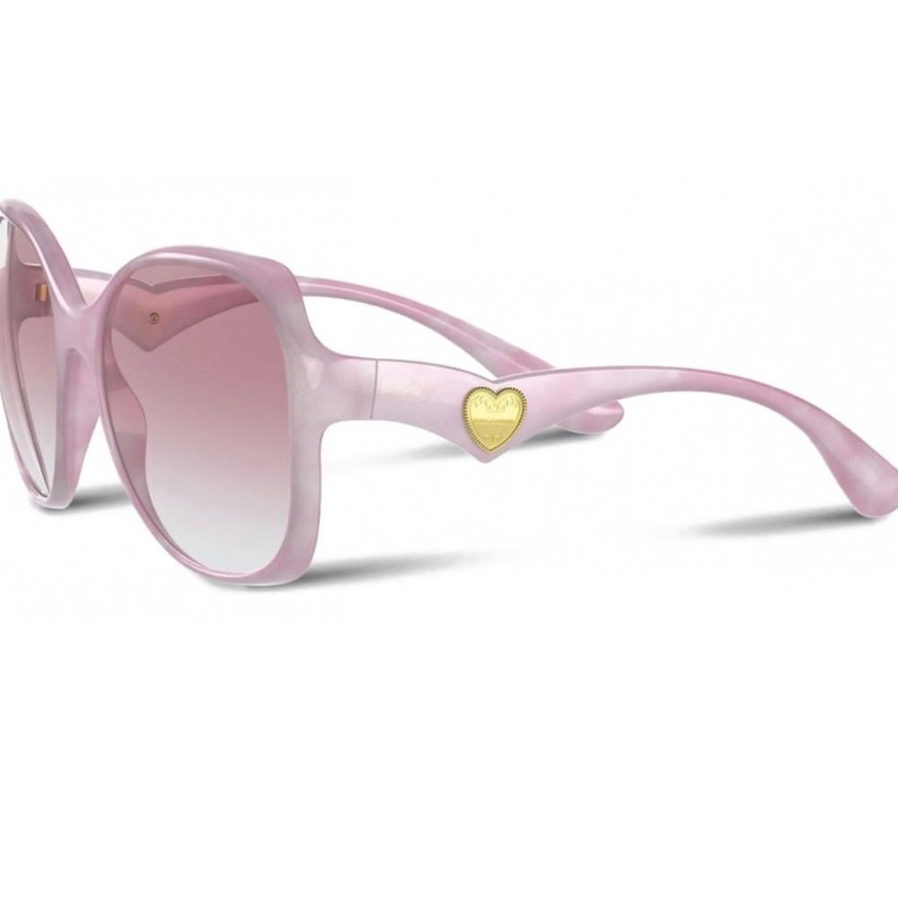 Vintage Dolce and Gabbana Pink Heart Sunglasses